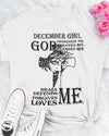 December Girl God Designed Created Blessed Me Birthday Gift Standard/Premium T-Shirt Hoodie - Dreameris