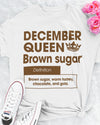 December Queen Brown Sugar Definition Birthday Gift Standard/Premium T-Shirt Hoodie - Dreameris