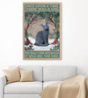 Dreameris  Once Up On A Time, There Was A Girl Who Really Loved Russian Blue Gift For Cat Lovers Poster / Matte Canvas - Dreameris