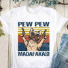 French Bulldog Pew Pew Madafakas Funny Vintage Standard Men T-shirt - Dreameris