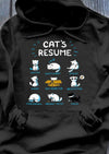 Funny Cats Resume Cute Adorable Gift For Cat Lovers Men Women Standard/Premium T-Shirt Hoodie - Dreameris