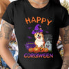 Funny Corgi dog Happy Corgiween Halloween Gift Dog Lovers Men Women T shirt - Dreameris