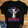 Funny Merica Cow American USA Independence Day 4th Of July Gift Patriotic Shirt Standard/Premium T-Shirt Hoodie Top Selling