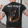 German Shepherd American Flag Back The Blue Standard Men T-shirt - Dreameris