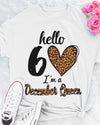 Hello 60 I'm A December Queen Birthday Gift Standard/Premium T-Shirt Hoodie - Dreameris