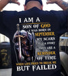 I Am A Son Of God I Was Born In September My Scars Tell S story They Are A Reminder Of Time When Life Tried To Break Me But Failed Cotton T-Shirt - Dreameris