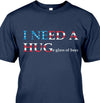 I Need A Huge Glass Of Beer American Flag Style Funny For Beer Lover Cotton T-Shirt - Dreameris