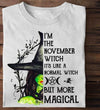 I'm The November Witch It's Like A Normal Witch But More Magical Gift Standard/Premium T-Shirt - Dreameris