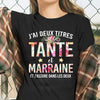 J'ai Deux Titres Tante Et Marraine Standard Women's T-shirt - Dreameris