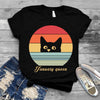 January Queen Cat Peeking Custom January Birthday Gift For Cat Lovers Women Standard/Premium Women T-Shirt Hoodie - Dreameris