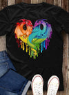 Lgbt Dragon Heart Lesbian Gay Pride Lgbt Awareness T Shirt Standard/Premium T-Shirt Hoodie - Dreameris
