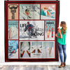 Life Is Better With Skiing Funny Gifts For Skiing Lovers Fleece/Sherpa Blanket - Dreameris