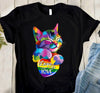Love Is Love Cat Rainbow Heart LGBTQ Cat Lovers Standard/Premium Women T-Shirt Hoodie - Dreameris