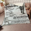 My Amazing Grandson Dinosaurs Believe In Yourself Gift From Nanny Fleece Blanket-Sherpa Blanket - Dreameris