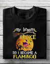 My Broom Broke So I Became A Flamingo Witch Halloween Gift Standard/Premium T-Shirt - Dreameris