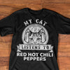 My Cat Listens To Red Hot Chili Peppers Standard Men T-shirt - Dreameris
