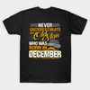 Never Underestimate A December Old Man Vintage Gift Standard/Premium T-Shirt Hoodie - Dreameris