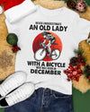 Never Underestimate An Old Lady With A Bicycle December Birthday Gift Standard/Premium T-Shirt Hoodie - Dreameris