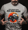 Never Underestimate An Old Man With A Tractor July Birthday Gift Standard/Premium T-Shirt Hoodie - Dreameris