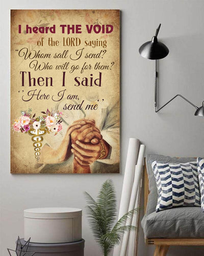Nurse I Heard The Voice of The Lord Saying Who Shall I Send Here -Matte Canvas - Dreameris