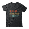 Read Return Repeat Gift Book Lovers T-Shirt - Dreameris