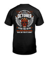 Skull Never Underestimate A Man Born In October Birthday Gift Standard/Premium T-Shirt Hoodie - Dreameris