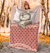 Sleeping Cat Gift For Cat Lovers Fleece/Sherpa Blanket - Dreameris