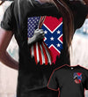 Southern United States Flag Standard 2 Sides T-shirt - Dreameris