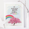 The Greater Your Storm The Brighter Your Rainbow Poster - Dreameris