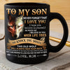 To My Son I Love You Old Wolf Mom Have Your Back Coffee Mug - Dreameris