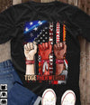 Togetherwerise American Flag White Native Black Hand Standard Men T-shirt - Dreameris