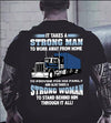 Truck Driver It Takes A Strong Man To Work  Away From Home Strong Woman Stand Behind Him Standard Men T-shirt - Dreameris