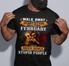 Walk Away I'm A Grumpy Old Man Born In February Skull Birthday Gift Standard/Premium T-Shirt Hoodie - Dreameris