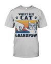 World Best Cat Grandpa Cat Lover Cotton T Shirt - Dreameris