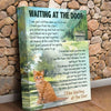 Yellow Cat Waiting At The Door Cats Lovers Home Decoration Matte Canvas - Dreameris