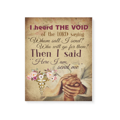 Nurse I Heard The Voice of The Lord Saying Who Shall I Send Here -Matte Canvas - Dreameris