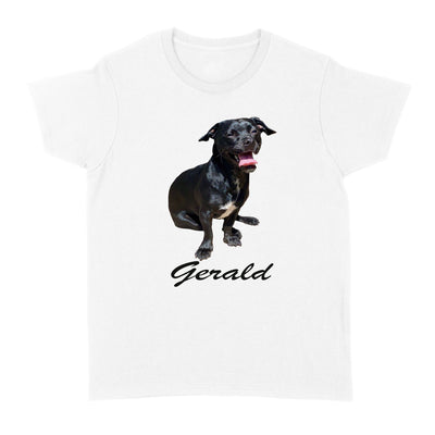 Gerald -  Custom illustrated Pet Personalized - Standard Women T-shirt - Dreameris