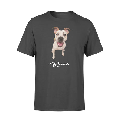 Remi - Custom illustrated Pet Personalized - T- Shirt - Dreameris