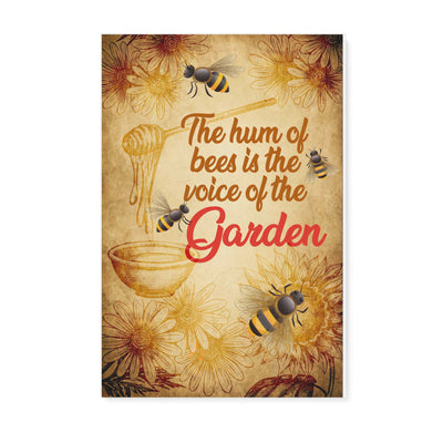 Bee the hum of bees is the voice of the garden -Matte Canvas - Dreameris