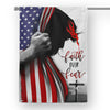 FF Jesus Faith Over Fear For Christian American Flag Garden Flag/House Flag/Yard Sign - Dreameris