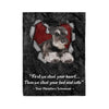Dreameris First We Steal Your Heart Then We Steal Your Bed And Sofa Miniature Schnauzer Lovers - Fleece Blanket - Dreameris