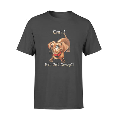 FF Can I Pet Dat Dawg Can I Pet That Dog Funny Cute Kid Spelling Dogs Lovers Standard Men T-shirt - Dreameris