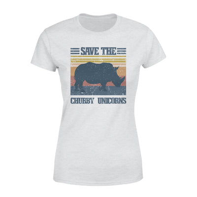 Rhino Save The Chubby Unicorns - Premium Women's T-shirt - Dreameris