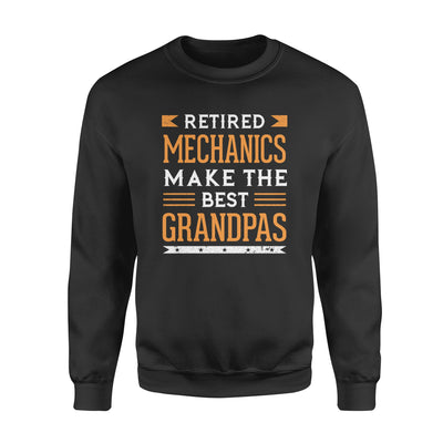 Retired Mechanics Make The Best Grandpas - Premium Crew Neck Sweatshirt - Dreameris