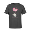 FF Pink Daisy Elephant Faith Breast Cancer Awareness Standard T-Shirt - Dreameris