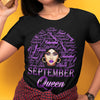 September Queen Afro Girl September Birthday Gift For Her Standard/Premium T-Shirt Hoodie