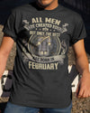 Lion All Men Are Created Equal Only The Best Are Born In February Birthday Gift Standard/Premium T-Shirt Hoodie - Dreameris