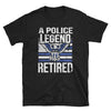Dreameris Retired Police Officer T Shirt Law Enforcement Retirement Gift Thin Blue Line Shirt - Dreameris