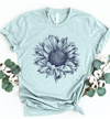 Sunflower Drawing Standard/Premium T-Shirt - Dreameris