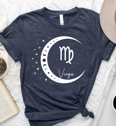 Moon Zodiac Sign Horoscope Virgo Birthday Standard/Premium T-Shirt - Dreameris